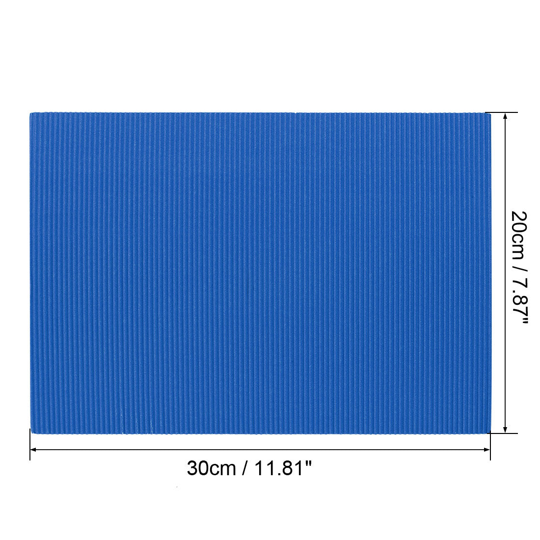 uxcell Uxcell 5Stk Wellpappe Papierblätter 7,87 Zoll x 11,90 Zoll Blau für Bastel- und Heimwerkerprojekte