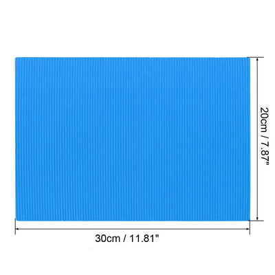 Harfington Uxcell 10 Stücke Wellpappe Papierblätter Blau 7,87 Zoll x 11,90 Zoll für Bastel- und Heimwerkerprojekte