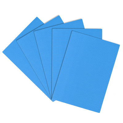 Harfington Uxcell 5pcs Corrugated Cardboard Paper Sheets,Light Blue,7.87-inch  x 11.90-inch