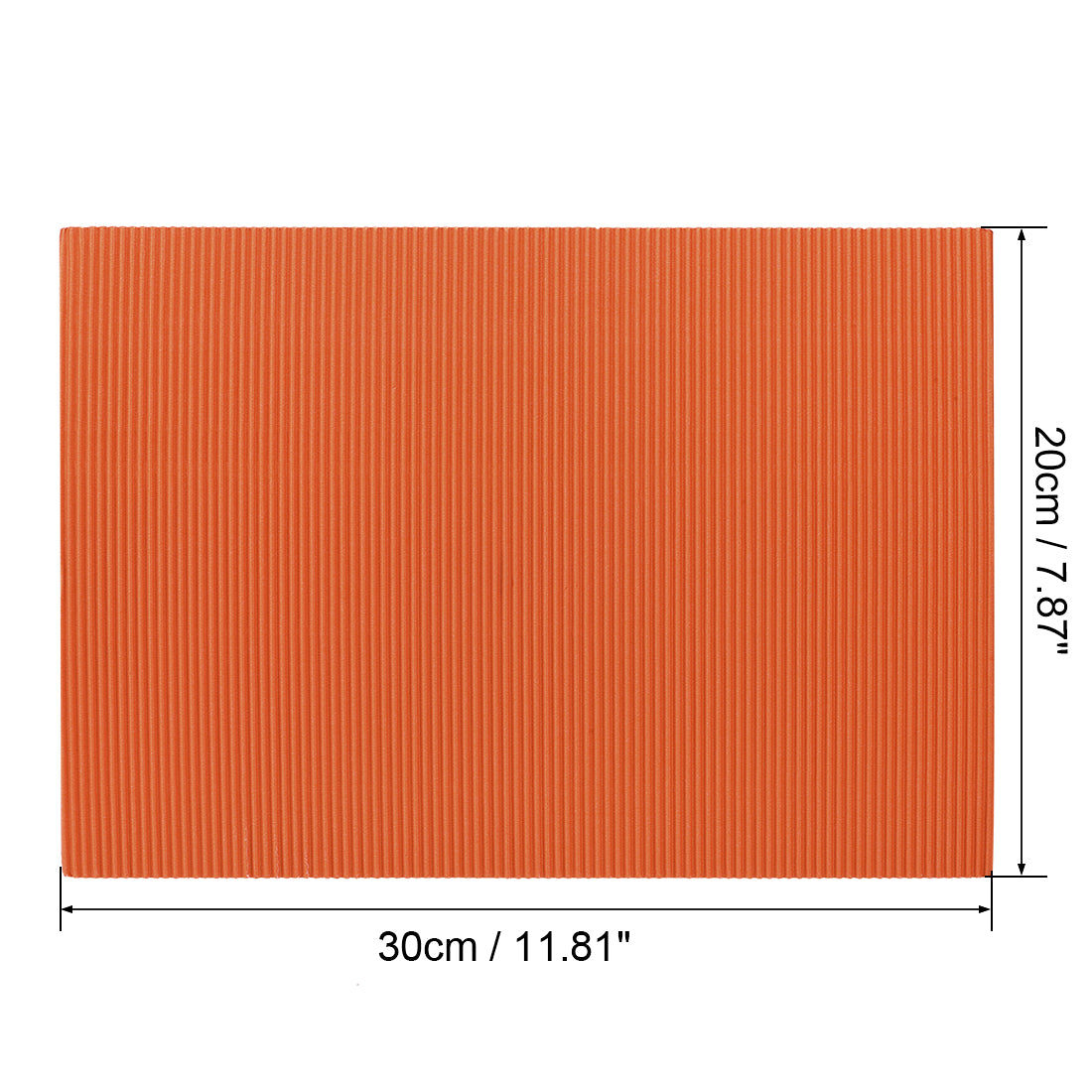 uxcell Uxcell 10 Stücke Wellpappe Papierblätter Orange 7,87 Zoll x 11,94 Zoll für Bastel- und Heimwerkerprojekte