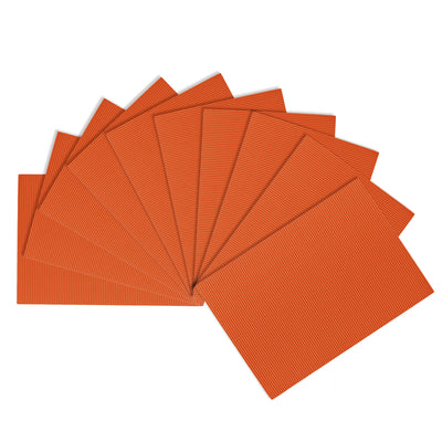 Harfington Uxcell 10 Stücke Wellpappe Papierblätter Orange 7,87 Zoll x 11,94 Zoll für Bastel- und Heimwerkerprojekte