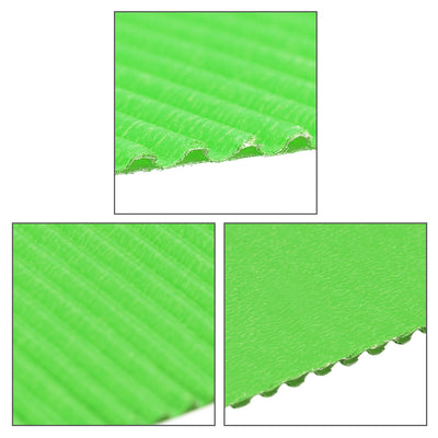 Harfington Uxcell 5pcs Corrugated Cardboard Paper Sheets,Green,7.87-inch  x 11.98-inch