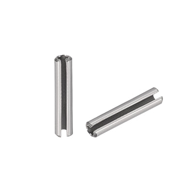 Harfington Uxcell M1.5 x 6mm 304 Stainless Steel Split Spring Roll Dowel Pins Plain Finish 100Pcs