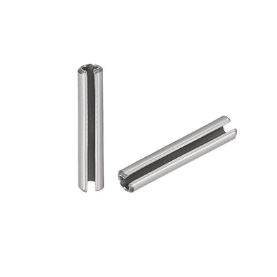 Harfington Uxcell M1.5 x 8mm 304 Stainless Steel Split Spring Roll Dowel Pins Plain Finish 100Pcs