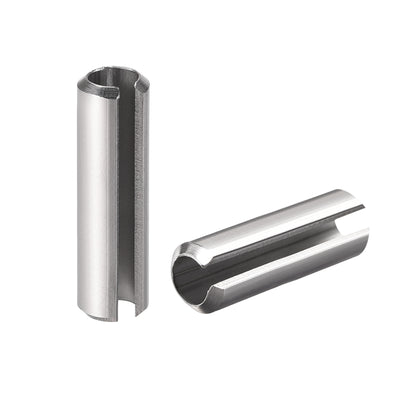 Harfington Uxcell M6 x 40mm 304 Stainless Steel Split Spring Roll Dowel Pins Plain Finish 20Pcs