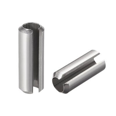 Harfington Uxcell M8 x 30mm 304 Stainless Steel Split Spring Roll Dowel Pins Plain Finish 10Pcs