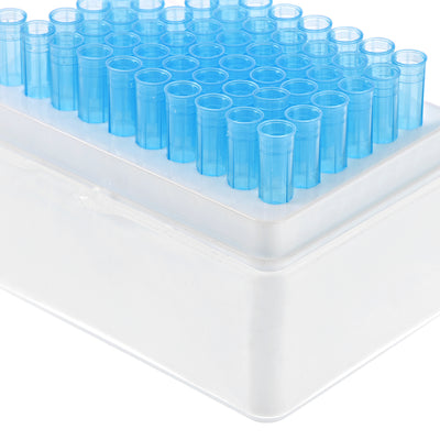 Harfington Uxcell Pipette Tips Box 60-Well Polypropylene Tip Holder Container for 1ml/1000ul Pipettor 8mm Hole Diameter 2Pcs