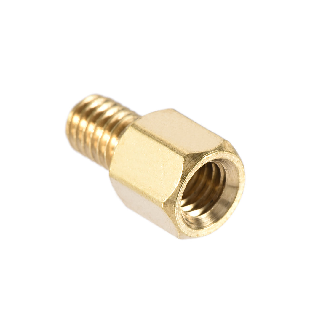 uxcell Uxcell M4 Male to Female Hex Brass Spacer Standoff 10pcs