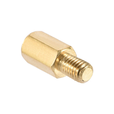 Harfington Uxcell M5 Male to Female Hex Brass Spacer Standoff 10pcs