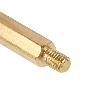 Harfington Uxcell M5 Male to Female Hex Brass Spacer Standoff 5pcs