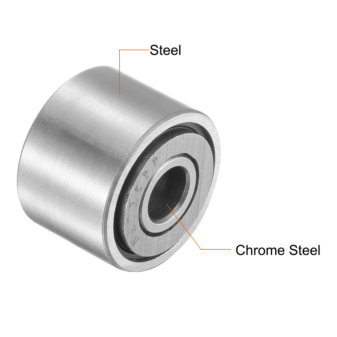 uxcell Uxcell NATR5PP Needle Roller Bearings 5mm x 16mm x 12mm Chrome Steel Double Shielded