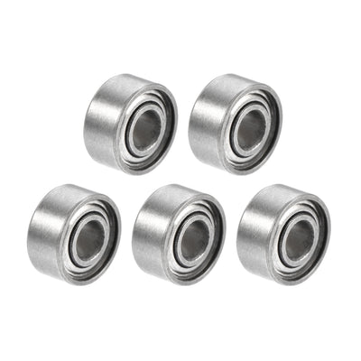 Harfington Uxcell S682ZZ Stainless Steel Ball Bearing 2x5x2.3mm Double Shielded S682 Bearings 5pcs