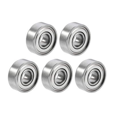 Harfington Uxcell S694ZZ Stainless Steel Ball Bearing 4x11x4mm Double Shielded S682 Bearings 5pcs