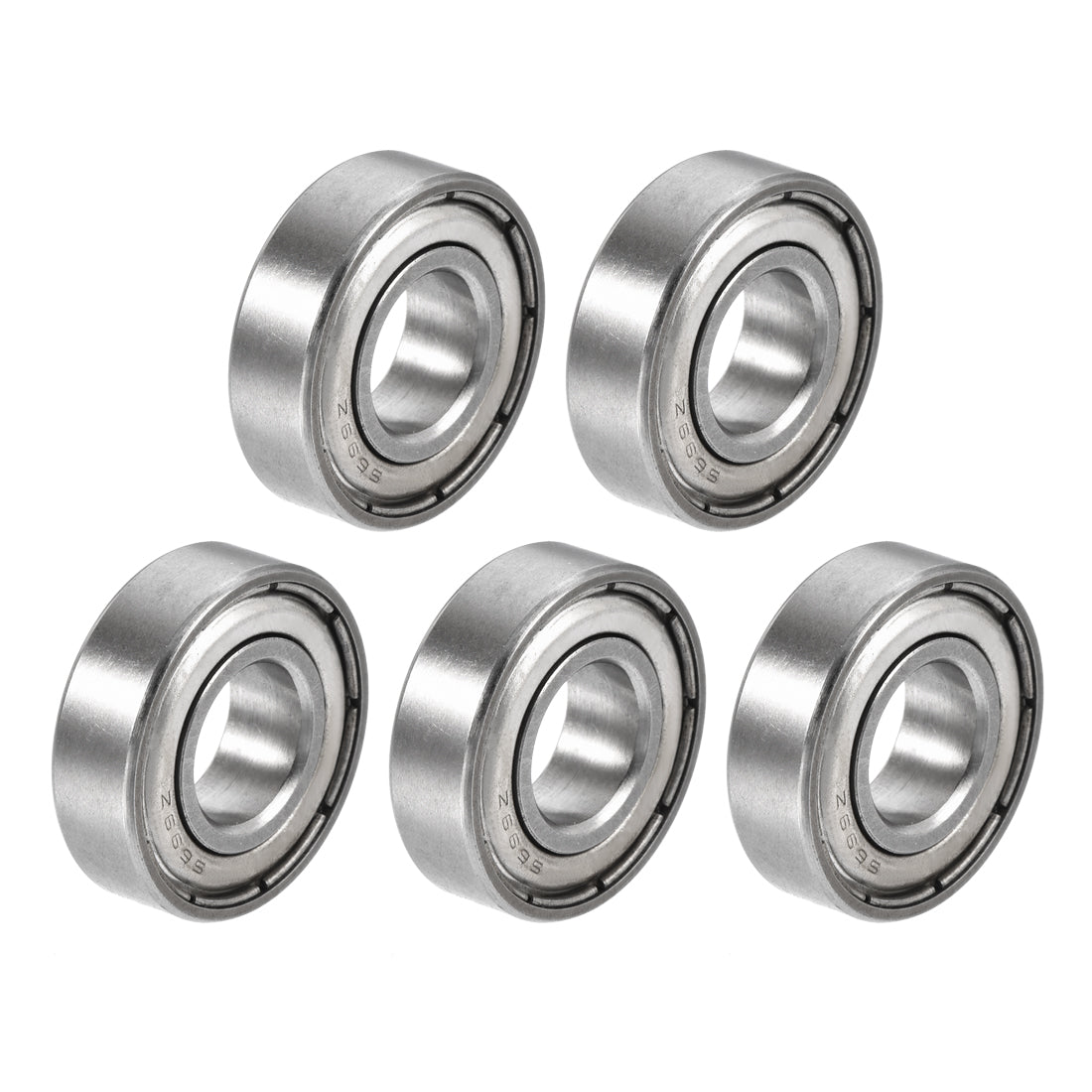 uxcell Uxcell S699ZZ Stainless Steel Ball Bearing 9x20x6mm Double Shielded S682 Bearings 5pcs