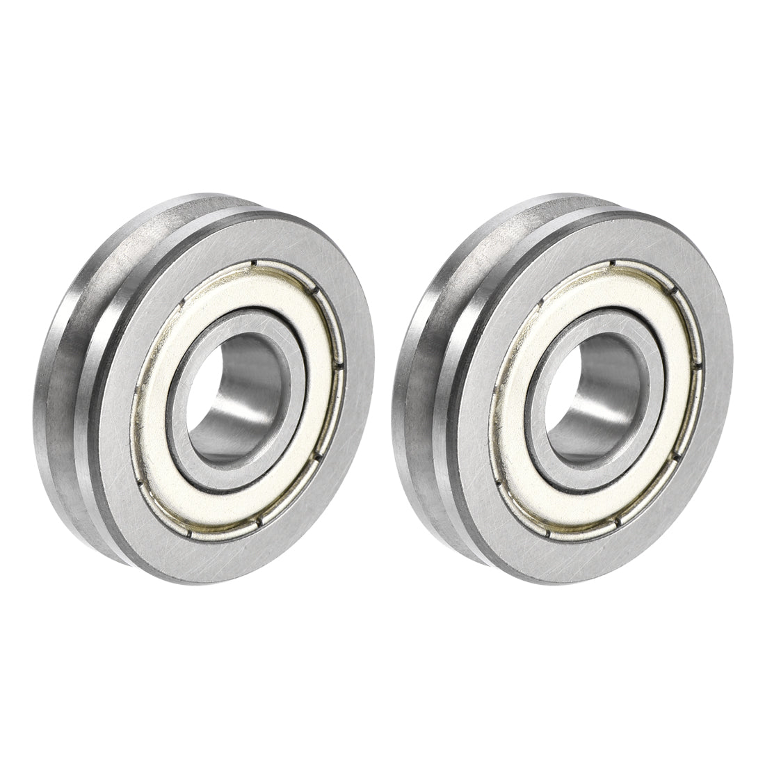 uxcell Uxcell V6000ZZ V-Groove Shaped Bearing 10mmx30mmx8mm Double Metal Shielded Bearing 2pcs