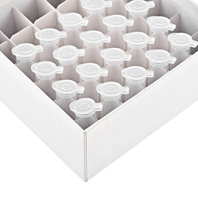 Harfington Uxcell Freezer Tube Box 36 Places Waterproof Cardboard Holder Rack for 5ml Microcentrifuge Tubes 3Pcs