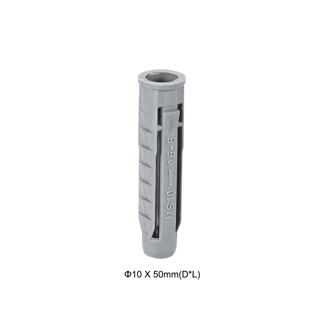 uxcell Uxcell 50stk. Kunststoff Expansionsrohr Säule Betonanker Wandstecker Rahmenbefestigungen Rohr Grau 10X50mm