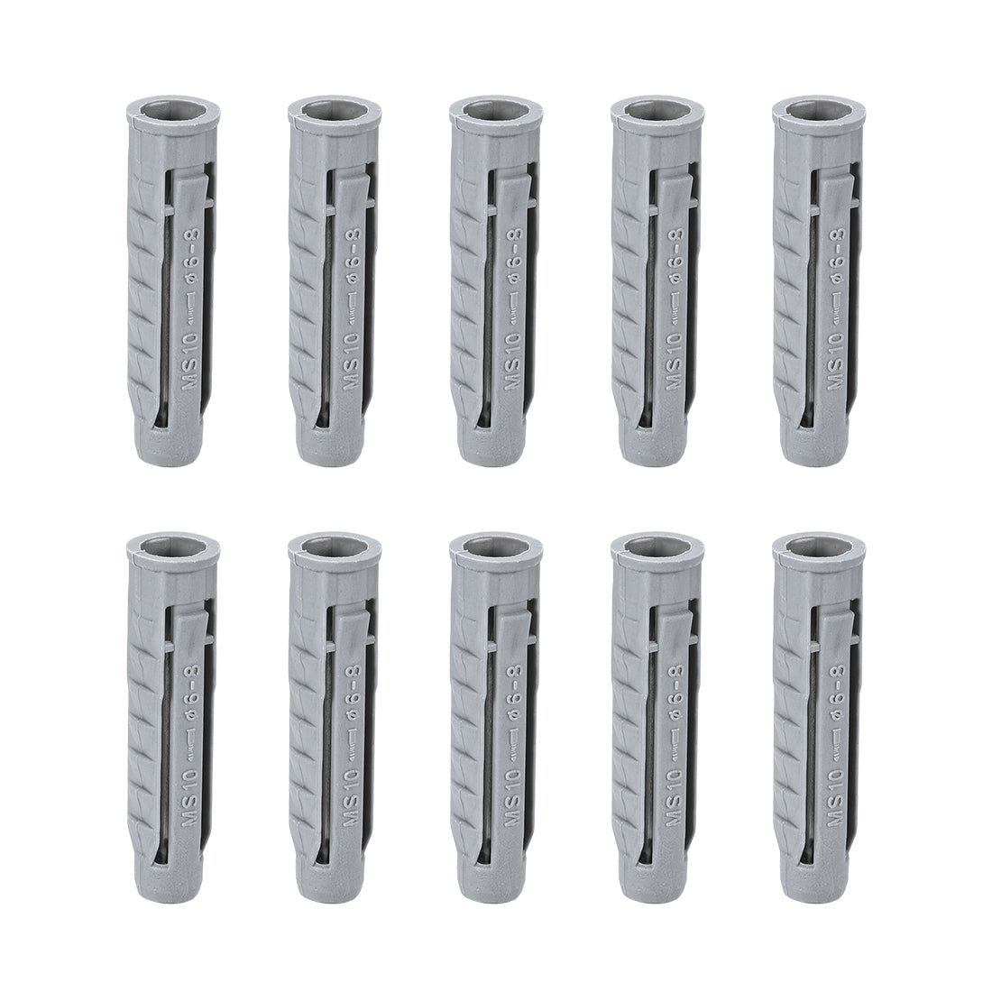 uxcell Uxcell 50stk. Kunststoff Expansionsrohr Säule Betonanker Wandstecker Rahmenbefestigungen Rohr Grau 10X50mm