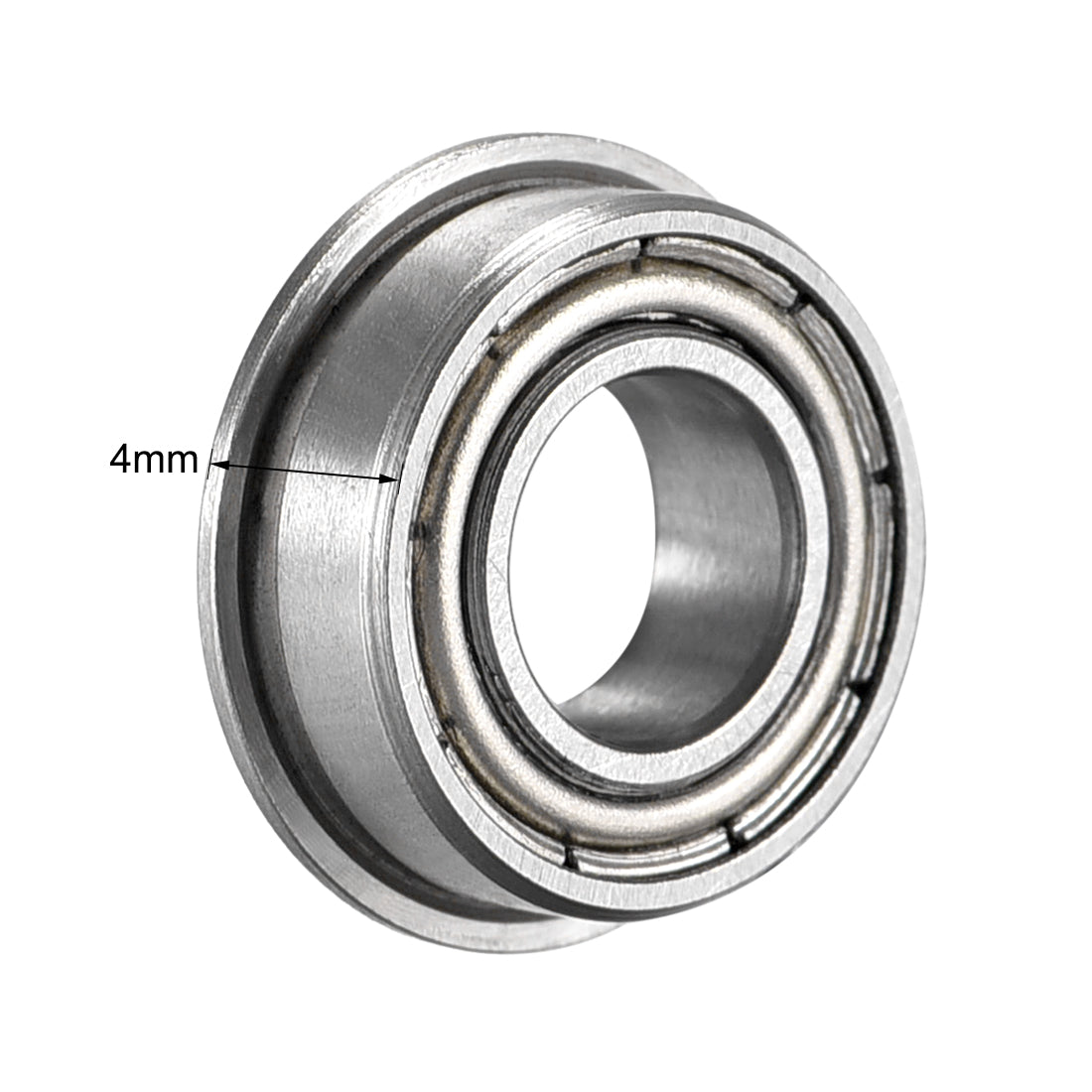 uxcell Uxcell Flange Ball Bearing Double Shielded Chrome Steel Bearings