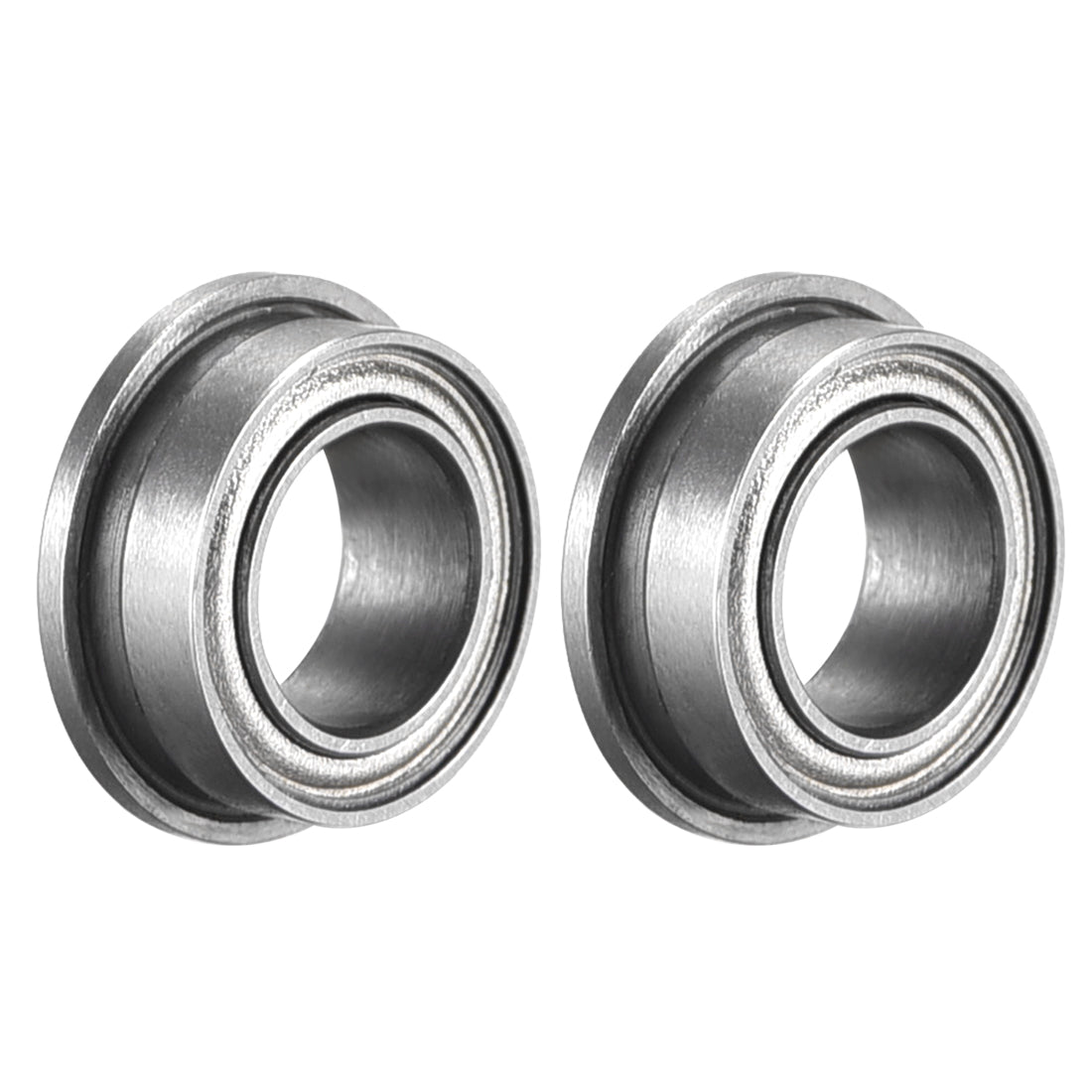 uxcell Uxcell FR156ZZ Flange Ball Bearing 3/16x5/16x1/8 Shielded Chrome Steel Bearings 2pcs