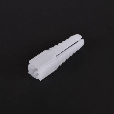 Harfington Uxcell 10x40mm Plastic Expansion Tube Bolts Column Frame Fixings White 30pcs