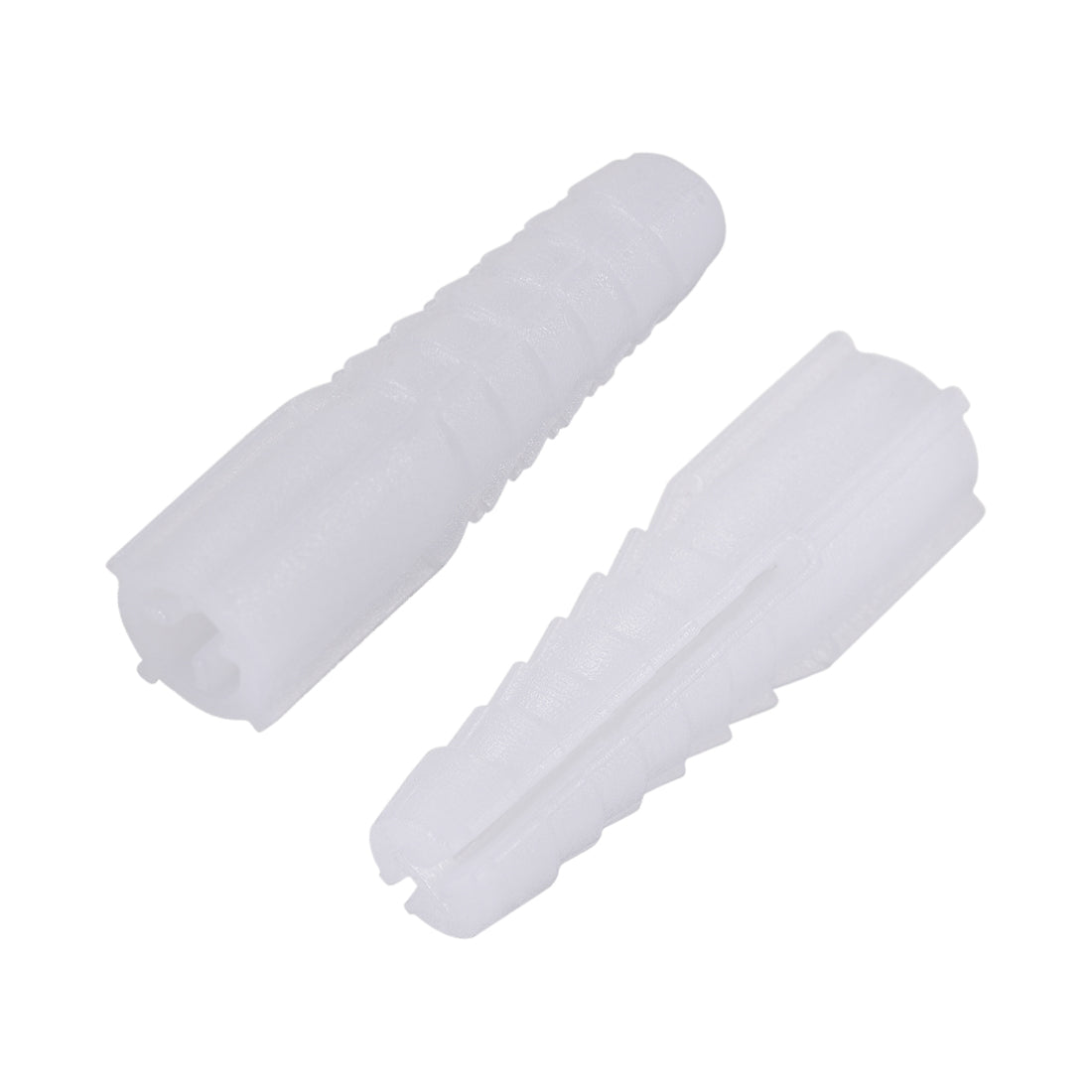 uxcell Uxcell 10x40mm Plastic Expansion Tube Bolts Column Frame Fixings White 30pcs