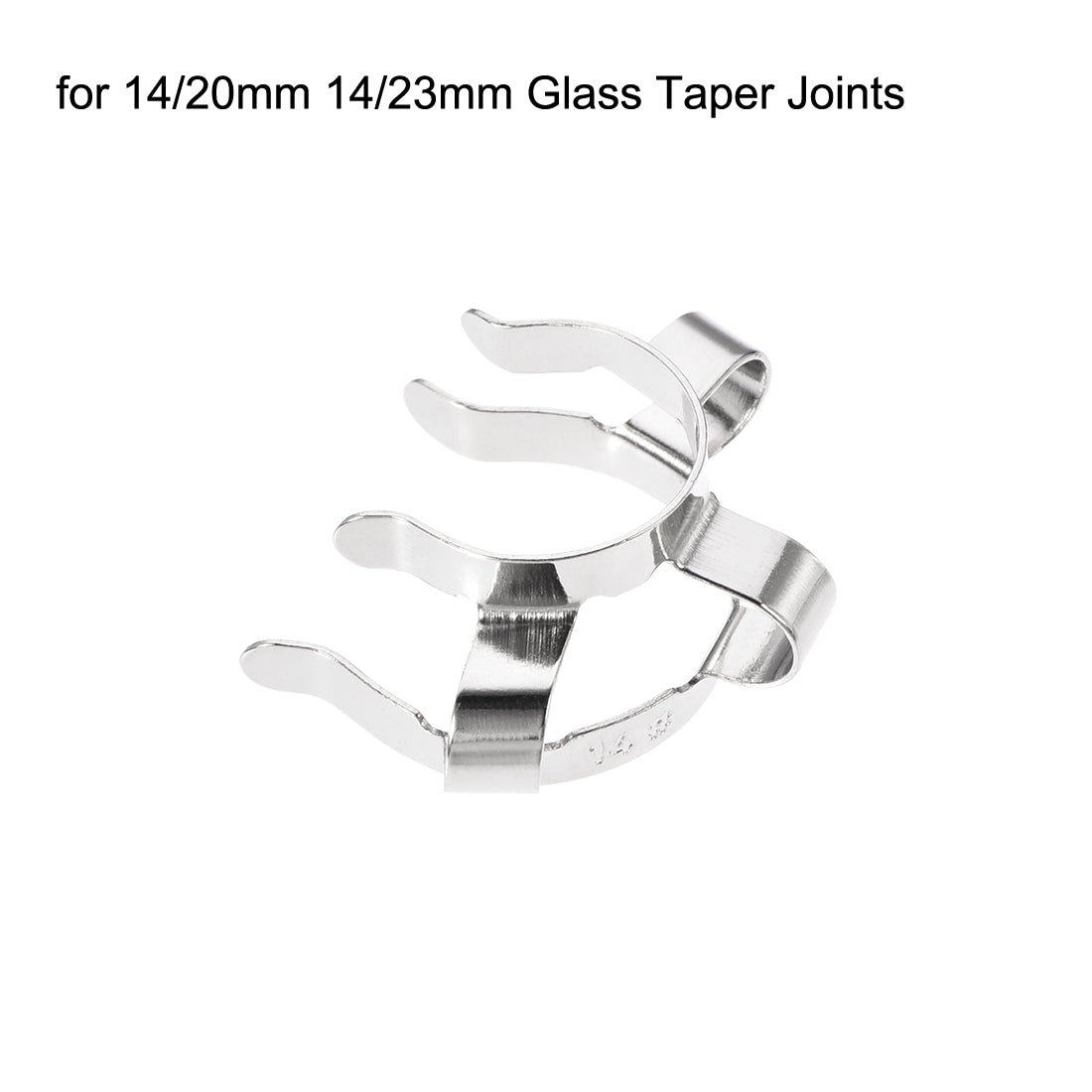 uxcell Uxcell Joint Clip Lab Clamp Mounting Clips for 14/20mm 14/23mm Glass Taper Joints 2Pcs