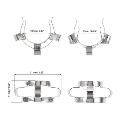 Harfington Uxcell Joint Clip Lab Clamp Mounting Clips for 19/22mm 19/26mm Glass Taper Joints