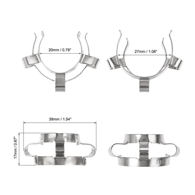 Harfington Uxcell Joint Clip Lab Clamp Mounting Clips for 24/29mm 24/40mm Glass Taper Joints