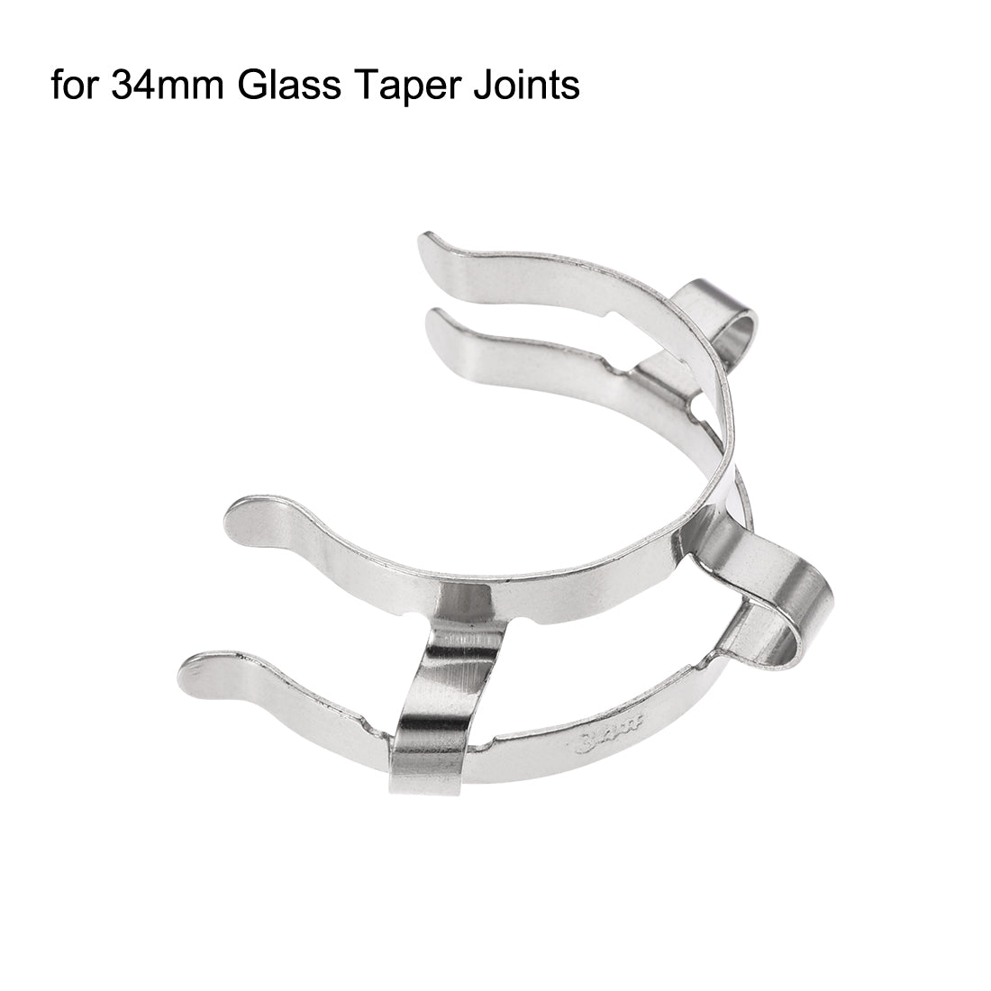 uxcell Uxcell Joint Clip Lab Clamp Mounting Clips for 34mm Glass Taper Joints 3Pcs