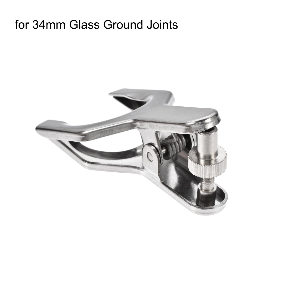 uxcell Uxcell Joint Clip Lab Clamp Round Mounting Clips for 34mm Glass Ground Joints Laboratory Tool Stainless Steel