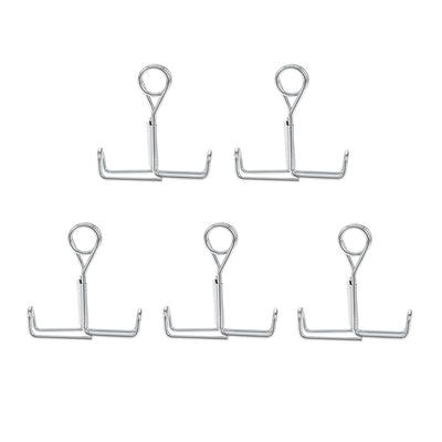 Harfington Uxcell Flow Control Tubing Clamps Flat Jaw Spring Clamp for Lab Flexible Hose 5Pcs