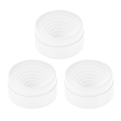 Harfington Uxcell Lab Flask Support Plastic Stand 90mm Diameter Round Bottom Holder for 50ml-1000ml Flasks White 3Pcs