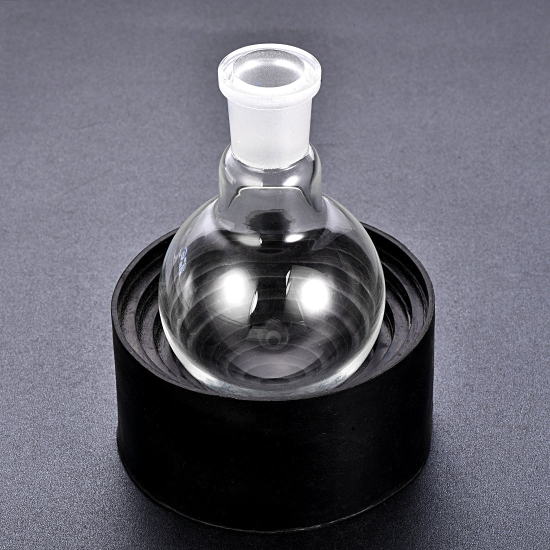 uxcell Uxcell Lab Flask Support Rubber Stand 90mm Diameter Round Bottom Holder for 50ml-1000ml Flasks Black 3Pcs