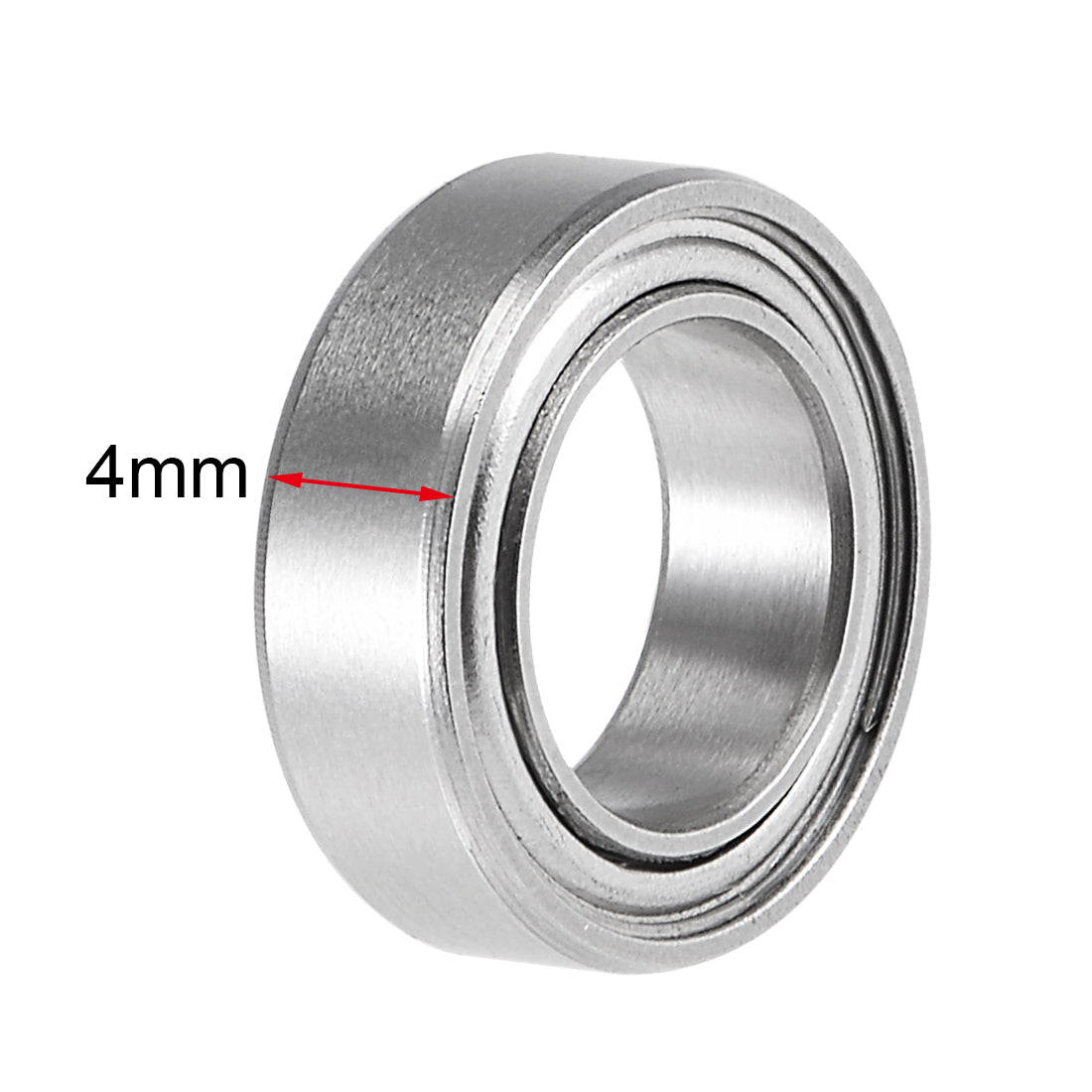 uxcell Uxcell Miniature Deep Groove Ball Bearings Double Shielded Stainless Steel