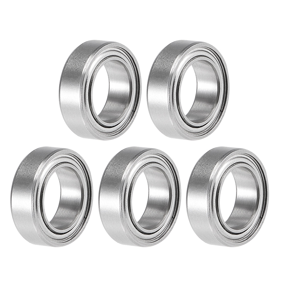 uxcell Uxcell Miniature Deep Groove Ball Bearings Double Shielded Stainless Steel