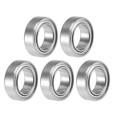 Harfington Uxcell Miniature Deep Groove Ball Bearings Double Shielded Stainless Steel