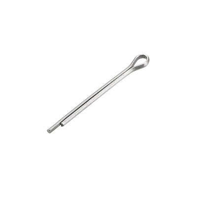 Harfington Uxcell 60Stk.Geteilter Splint 1mm x 12mm 304 Edelstahl 2 Zinken Schlüssel Silber