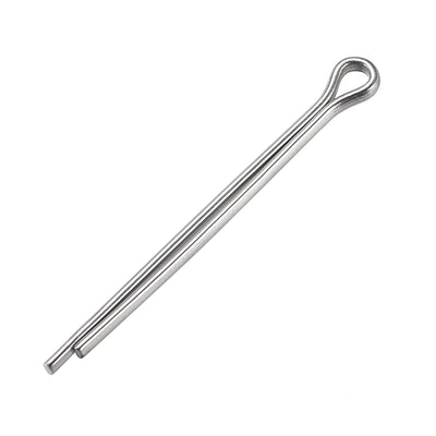 Harfington Uxcell Split Cotter Pin - 2.5mm x 35mm 304 Stainless Steel 2-Prongs Silver Tone 30Pcs