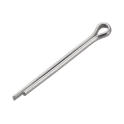 Harfington Uxcell Split Cotter Pin - 3mm x 35mm 304 Stainless Steel 2-Prongs Silver Tone 60Pcs