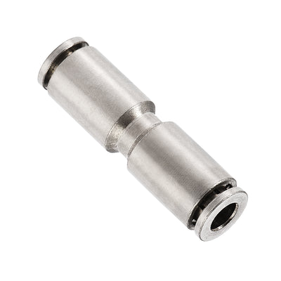 Harfington Uxcell Push to Connect Tube Fitting Straight Pneumatic Connector for 4mm OD Tube 2pcs