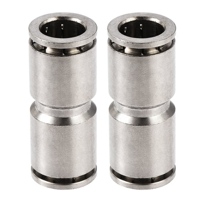 Harfington Uxcell Push to Connect Tube Fitting Straight Pneumatic Connector for 10mm OD Tube 2pcs