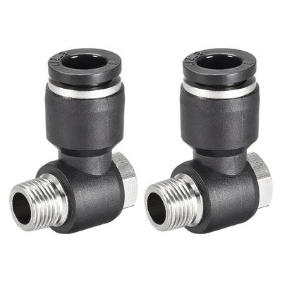 Harfington Pneumatic Push to Connect Tube Fitting Tube to Male Thread Elbow