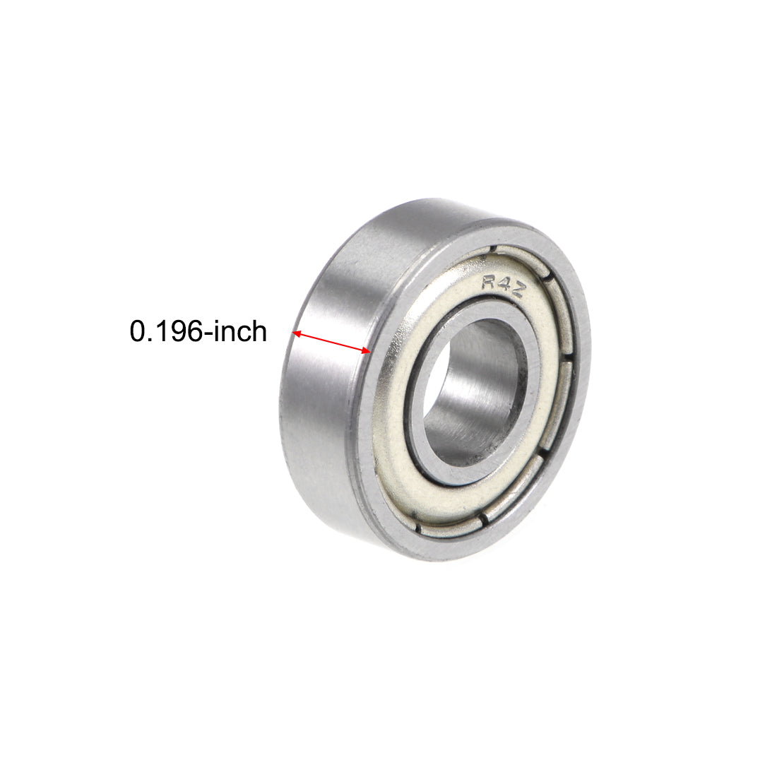 uxcell Uxcell R4ZZ Ball Bearings 1/4x5/8x0.196" Double Shielded Chrome Steel P6 2pcs