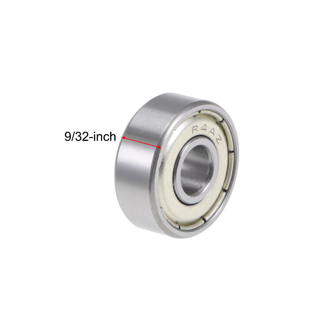 uxcell Uxcell R4AZZ Ball Bearings 1/4x3/4x9/32" Double Shielded Chrome Steel P6 5pcs