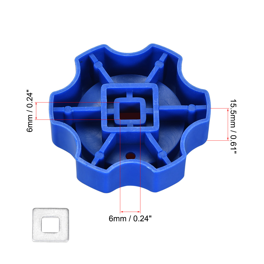 Harfington Runder Radgriff, quadratische Räumnadel, ABS