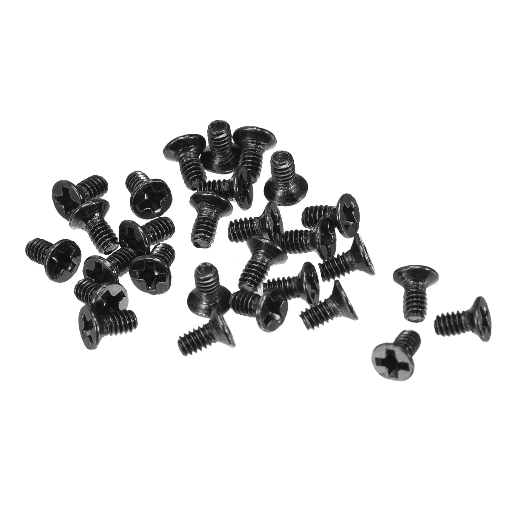 Uxcell M2 x 4mm Phillips Flat Head Screws Carbon Steel Machine Screws ...