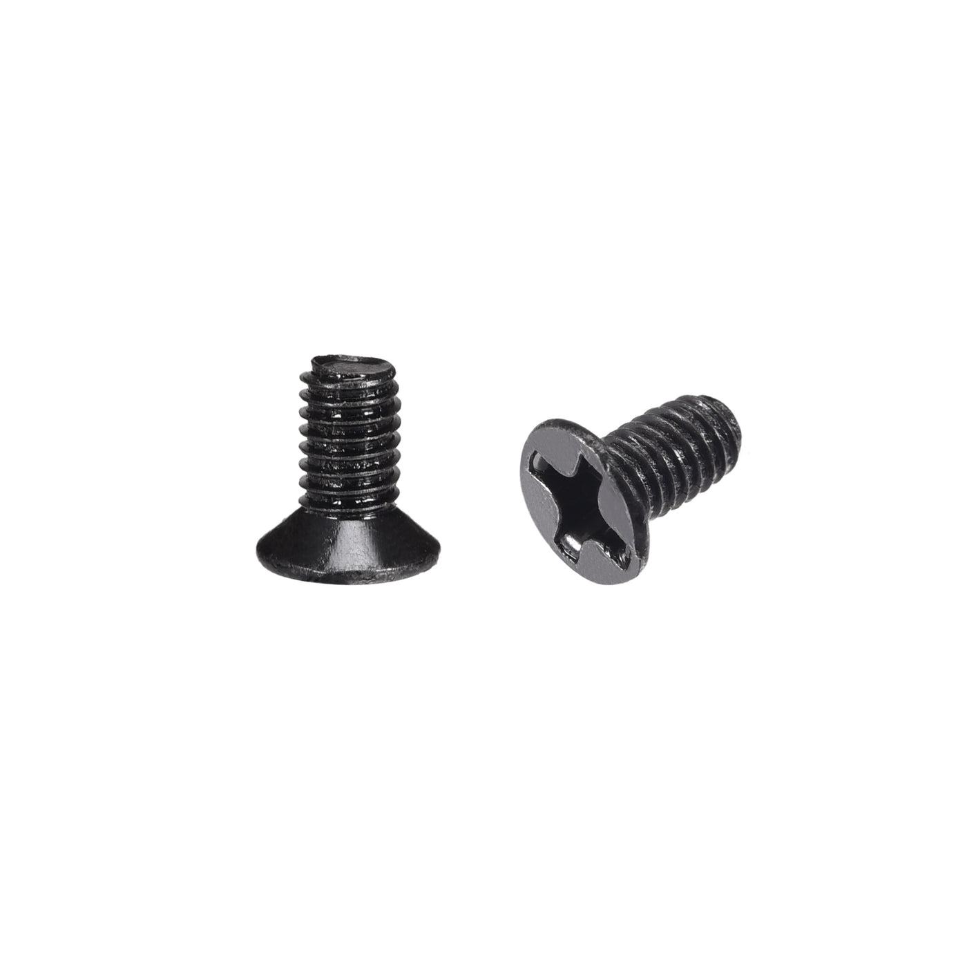 uxcell Uxcell M3 x 6mm Phillips Flat Head Screws Carbon Steel Machine Screws Black for Home Office Computer Case Appliance Equipment 500pcs