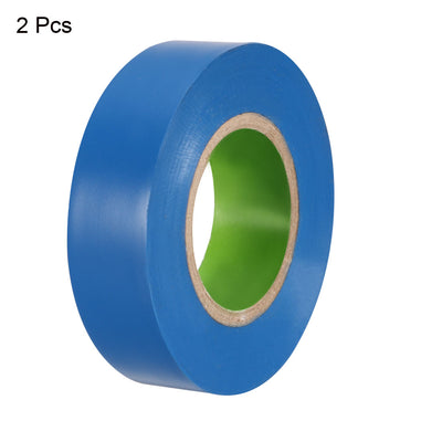 Harfington Uxcell 2stk. Isolierband PVC Elektrikband für Max. 600V -10-80℃ Verwenden Blau 18mm/0,7Zoll Breite 20m/65,6ft lang 0,1mm Dicke