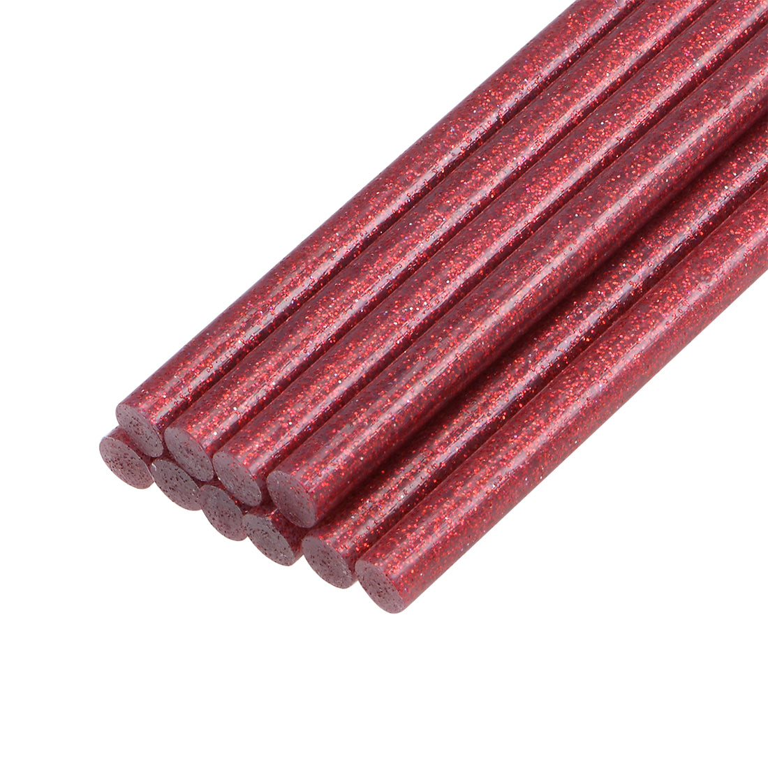 uxcell Uxcell Mini Hot Glue Sticks for Glue Gun 0.27-inch x 4-inch Red Glitter 10pcs